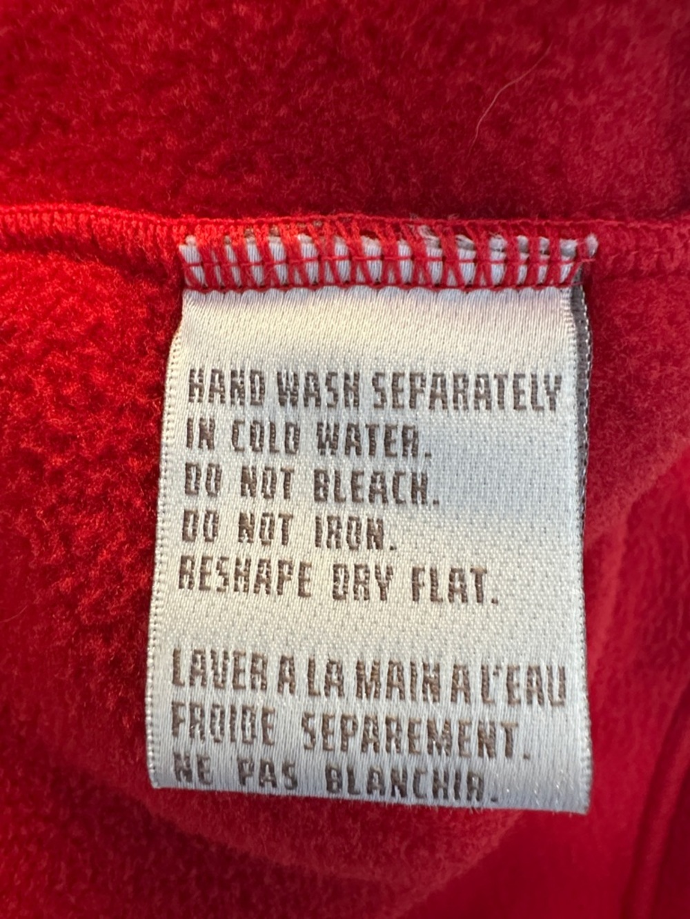 Lauren Ralph Lauren Red Vintage Women’s Pull Over Long Sleeve Fleece Sweatshirt - Picture 9 of 9